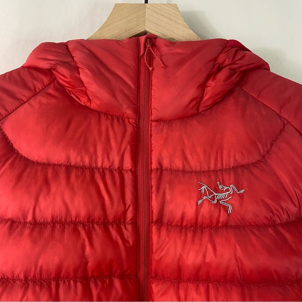 ARC’TERYX Women's Cerium LT Hooded Down Puffer Jacket Red Size Large - Picture 3 of 8